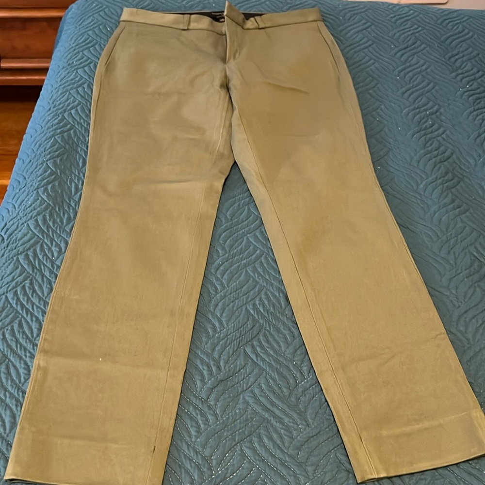 Banana Republic Olive Green Curvy Sloan Slim Ankle Pant Size 8 NWT